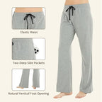 U2SKIIN 2 Pack Pajama Pants for Women Soft, Cotton Comfortable Womens Lounge Lightweight Sleep Pj Bottoms - Image 2