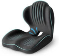 Ergonomic Waist Support and Seat Cushion, 2-in-1 Memory Foam Pad (Black) by LVGREEEN
