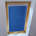 Portable Travel 100% Window Blackout with Suction Cups Thermal Insulated Waterproof Blackout Blind Sun Shade for Window Car Skylight Ceiling 30 x 36 Inch Embossing Geometric Navy Blue by Liveinu
