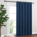 NICETOWN Blackout Sliding Door Curtains 84 Inch Length, Extra Wide Room Divider Grommet Energy Saving Thermal Insulated Curtain for Patio Door Window(W80 x L84, 1 Panel, Moroccan Blue) by NICETOWN