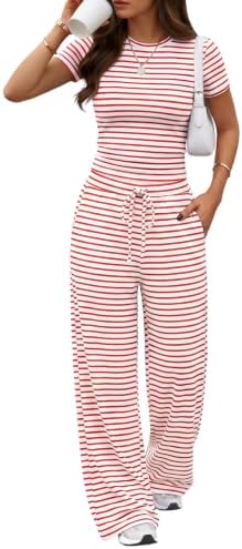 Trendy Queen Women's 2 Piece Matching Summer Lounge Set with Pockets by TrendyQueen