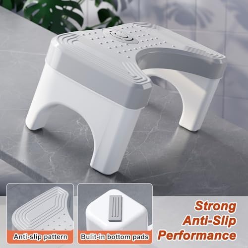 Recximi Poop Toilet Stool, Non-Slip Squat Potty Stool for Adults, 2 Pack - Image 6