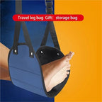 Foot Hammock for Plane Travel 8PCS Adjustable Plane Foot Rest - Portable Hammock, Long Flight Use(Black) - Image 3