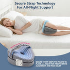 2026 Upgraded Knee Pillow for Side Sleeper with Strap, Leg Alignment Pillow - Image 3