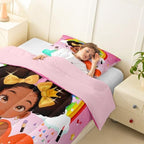 Erosebridal Rainbow Black Girls Comforter Set Toddler Size African American Bedding Set Black Princess Girl Makeup Quilt Comforter Afro Little Girl Bed Set for Kids Melanin Bedroom Decor - Image 4