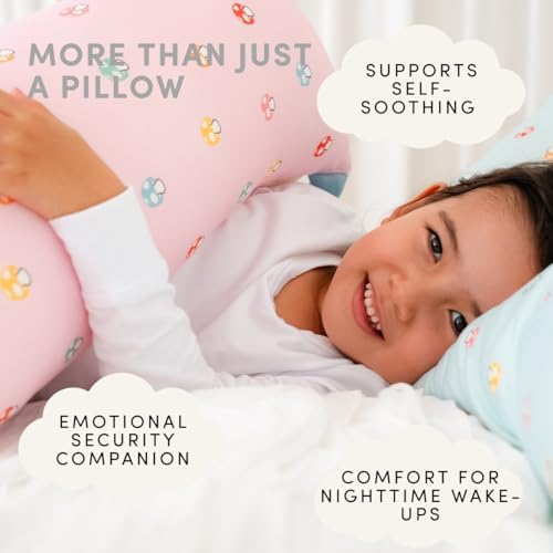 SnuggleBuddy – Self-Soothing Toddler Pillow with Pillowcase | Soft Breathable Viscose from Bamboo Kids Travel Pillow | Eczema-Friendly, Washable Sleep Companion (Ages 2-8) (Large) - Image 3