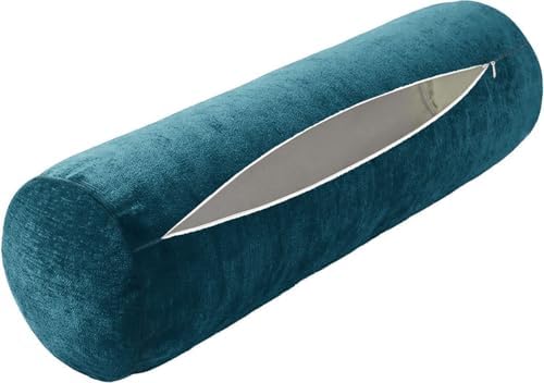 Neck Roll Pillow Case Cover Only - Cervical Pillowcovers with Zipper Cylinder Soft Bolster Pillowcases for Cylindrical Cushion(14,2pcs:80x12cm/31x5) by Unknown