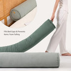 Long Bolster Pillow for Bed – Soft Corduroy Body Pillow for Adults, Ergonomic Full-Length Support for Better Sleep,59 x 7.87 Inches,Grey Green - Image 5