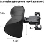 Adjustable U-Shaped Car Headrest Pillow, 180° Head Neck Pillow for Driving Support Seat Ergonomic Design Leather Comfortable Short Trips Supporting Long Ride Travel Sleeping Essentials(Leather-Red) - Image 6