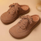 UBFEN Womens 100% Genuine Suede Mules Arch Support Indoor Outdoor Slippers - Image 5