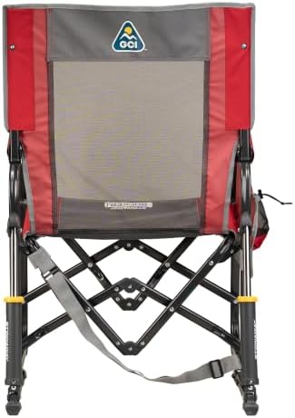 GCI Outdoor Stowaway Rocker - Varsity Red/Gray - Image 5