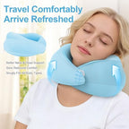 Neck Pillow Airplane,Plane Pillow for Long Flight,Travel Pillow Blue - Image 2