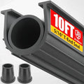 Jin&Bao Garage Door Bottom Rubber Seal 5/16" T-End 10FT & 2 End Plugs Gray by Jin%26Bao
