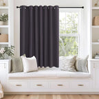 NICETOWN Blackout Curtains 63 inches Long for Living Room Bedroom, Grommet Thermal Insulated Room Divider Drape Window Treatment for Sliding Patio Door, W100 x L63, 1 Panel, Greyish Purple by NICETOWN