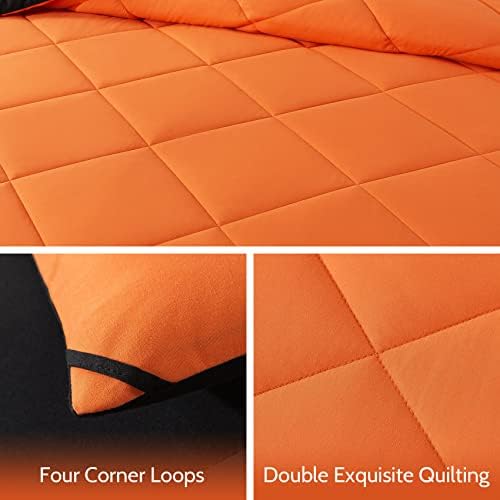 Decroom Lightweight 3 Pieces Comforter Set Queen Quilted Duvet Insert - Image 4