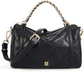 ELLE Women’s Quilted Chain Shoulder Bag, Black Pillow Purse, Small Handbag for Work, Party and Everyday Use by ELLE