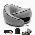 Ergonomic Travel Pillow, Memory Foam Airplane Neck Pillow with 360° Ergonomic Design, Suitable for Different Sleeping Positions, Airplane Pillows for Long Flights, Train & Car Rides, Washable Cover by HLXGinseng