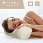 DoubleFill 2 Pcs Buckwheat Neck Pillow Adjustable, Beige, Cotton and Linen - Image 6