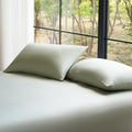 DOZ Pillowcase Set, 100% Viscose derived from Bamboo, Organically Grown, Buttery Soft, Silky, Breathable, Cooling, Oeko-TEX, High GSM, 2-Pack, Envelope Closure (King, Sage) by DOZ