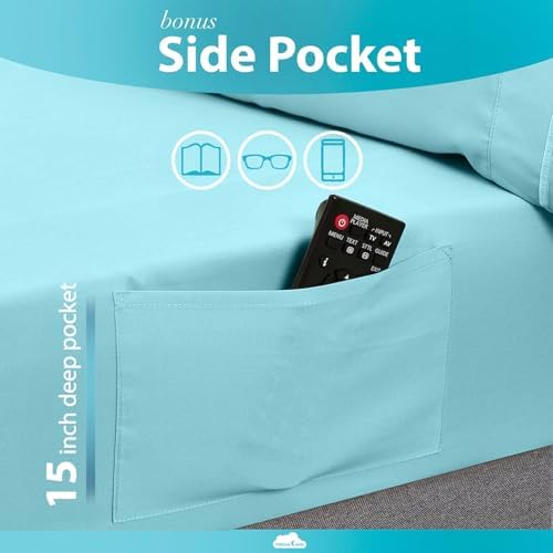 DREAMCARE Full Size Sheets - 6 pcs Breathable Cooling Sheets Full Size Bed - Image 2