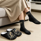 Jeiento Womens Fuzzy Slipper and Socks Winter Warm Gifts for Mom,Wam Cozy Indoor Socks Comfort Home Shoes - Image 2