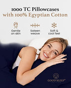 1000 TC King Pillowcases Set of 4 100% Egyptian Cotton Pillow Cases - Image 4