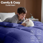 Utopia Bedding Comforter King Size, Duvet Insert, Slate Blue, 90 x 102 in - Image 6