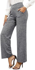 G4Free EverGoing Wide Leg Yoga Pants for Women Crossover Waist with Pockets by G4Free
