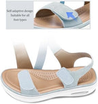 mysoft Women's Comfortable Walking Sandals Platform Wedge Ankle Strap - Image 4
