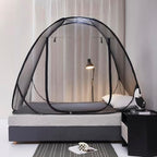 Mengersi Pop Up Mosquito Net for Bed,Portable Folding Mosquito Net Tent with Net Bottom for Baby Adults Camping Travel(Black,Twin) - Image 3