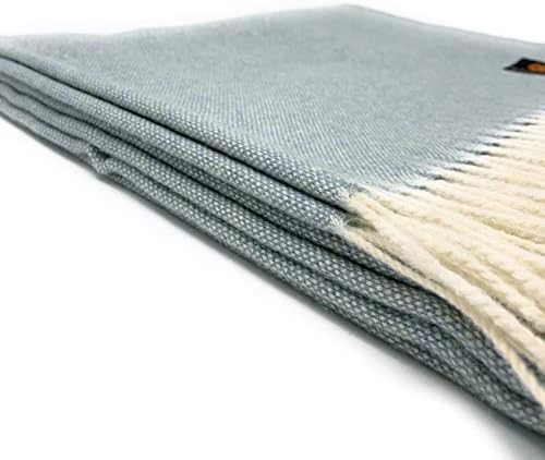 Alpaca Home | Hamptons Hand Loomed 4-Season Throw Blanket Baby Alpaca Wool | 6.6 Feet Long X 4.25 Feet Wide | Hypoallergenic & Luxuriously Soft (Montauk) - Image 4