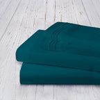 Mocassi King Sheet Set - Luxury Hotel 1800 Premier Bedding Sheets & Pillowcases - Ultra Soft Breathable & Cooling Bed Sheets - Deep Pocket - Wrinkle Resistant - 4 Piece - King, Marine Blue - Image 4
