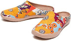 UIN Slipper Woman Travel Art Painted Shoes Wide Toe Casual Home Slip On Mules Malaga - Image 6