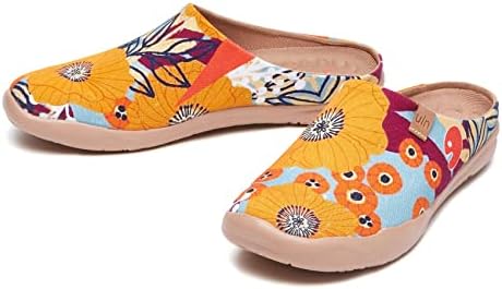 UIN Slipper Woman Travel Art Painted Shoes Wide Toe Casual Home Slip On Mules Malaga - Image 6