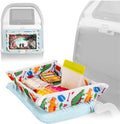 Lusso Gear Kids Airplane Tray Table Cover - Storage Pockets for Toddler Toys & Snacks - Kids Travel Essentials & Organizer - Portable Fit for Most Airplane Trays - Dinos by LussoGear