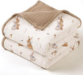 lulumoon Muslin Baby Blanket Neutral: Cotton Toddler Blanket for Daycare by Lulumoon