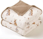 lulumoon Muslin Baby Blanket Neutral: Cotton Toddler Blanket for Daycare by Lulumoon