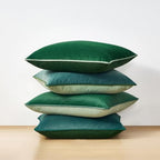 MONDAY MOOSE Decorative Throw Pillow Covers Cushion Cases, Set of 4 Soft Velvet Modern Double-Sided Designs, Mix and Match for Home Decor, Pillow Inserts Not Included (16x16 inch, Sage/Dark Green) - Image 3
