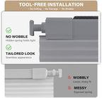 AOSKY No Drill Cordless Light Filtering Cellular Shade 27.5" W x 48" H Grey - Image 4