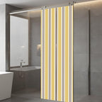 Window Privacy Film Frosted, Yellow Brown Striped Static Cling Door Window Covering, Modern Farmhouse Vertical Stripes UV Blocking Windows Film for Office, Hotel, Bedroom, 29.5 x 78.7 Inches - Image 5