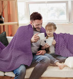 Utopia Bedding 100% Cotton Waffle Blanket Twin Size Plum, 90x72 Inch - Image 6