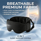 Avernio Travel Pillow with Eye Mask–2 in 1 Support Sleep System (3 in 1) - Image 7