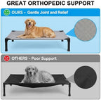 Elevated Dog Bed Raised Cooling Dog Cot for Small Dogs, Portable Indoor & Outdoor Pet Bed with No-Slip Feets Breathable Mesh Pet Bed for Camping Outdoor - Image 3