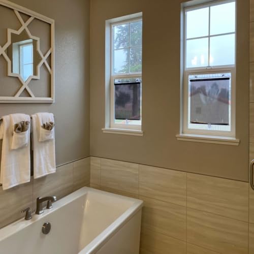 Blackout Blind Shade with Suction Cups, No Drill Roller Window Curtains - Image 3