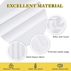 NICETOWN Sliding Door Curtain Extra Wide and Long, Thermal Insulated Large Curtain for Windows Energy Saving Patio Door Panel for Villa/Hall, White, 100 inch Wide x 120 inch Long, 1 Panel - Image 4