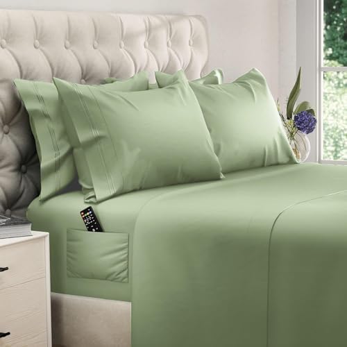 DREAMCARE Full Size Sheets - 6 pcs Breathable Cooling Sheets Full Size Bed by DREAMCARE