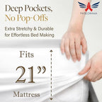 Bamboo Viscose California King 6-PC Sheet 1000-TC 21" Deep Pocket - White - Image 5