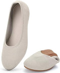 Puxowe Women's Ballet Flats Stretch Knit Comfortable Slip On Walking Shoes by Puxowe