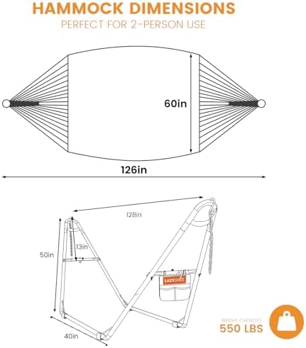 Lazy Daze Mayan Hammock with Heavy Duty Steel Stand - Image 5