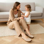 DREAM PAIRS Womens Ballet Wide Toe Arch Support Knit Flats - Image 3